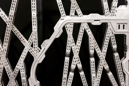 Each component of the partion was 3D printed.