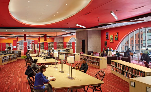 The renovated second floor