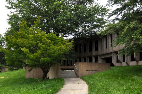 East side of Marcel Breuer's American Press Institute, Reston, Va.
