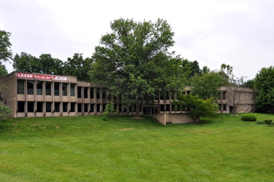 Marcel Breuer's American Press Institute, Reston, Va., seen from Sunrise Valley Drive.