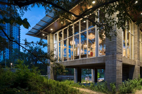 The pavilion at Lost Lake also includes a restaurant that is open to park visitors.