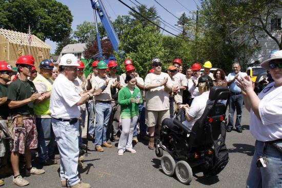 Dozens of skilled and unskilled volunteers helped to make the project a reality.