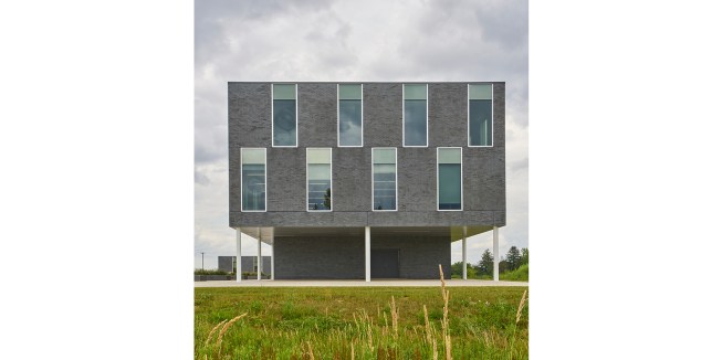 Exterior south elevation. 