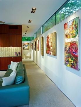 CHDA 2008 – Accessory Building / Merit Award  Architect: Steinbomer & Associates Architects, Austin, Texas; Builder: MG Construction Works, Austin   Packing an oversized programmatic wallop, this 620-square-foot pavilion serves as the owners' pool house, guest house, office, ancillary art gallery (they're art dealers), retreat, and entertainment space. And if that weren't enough, the pavilion also improves the view from the great room of their 1950s ranch house.