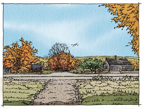 FARMER’S MARKET AND NEW ENTRANCE TO SHAKER VILLAGE