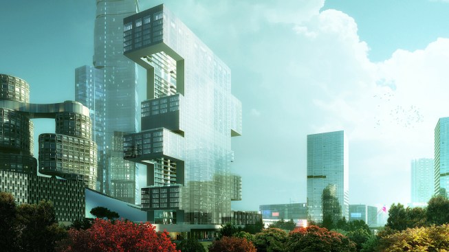 Project R6 as it will appear in the Yongsan International Business District.