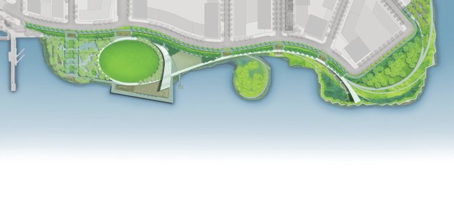 Site plan during normal conditions.