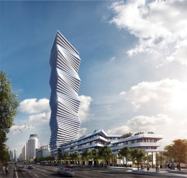M City Phase 1, North West view 