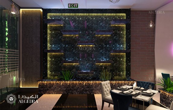 Restaurant wall decoration