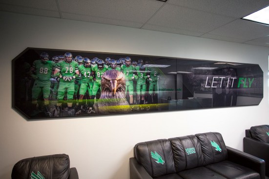 UNT Football office lobby