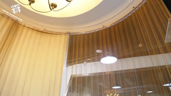 Architectural Cascade Coil Drapery