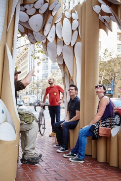 sonoGROTTO providing a space of respite on the busy street