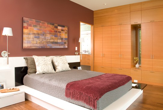Hansen Road House master bedroom