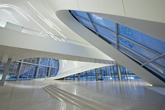 The+ground+floor+has+several+lobby+spaces+intended+to+create+public+venues+for+uniting+the+different+aspects+of+the+center%e2%80%99s+program.+