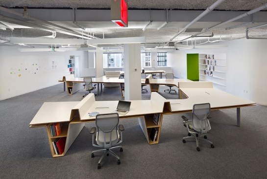 The Radar Desk, designed by Howeler + Yoon Architecture and fabricated by Columbia Woodworking.