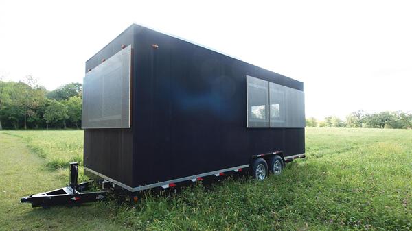 Stainless steel mesh screens on teak nailers provide security and communicate quality. 