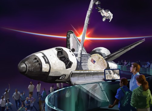 Shuttle Rendering - Sunrise