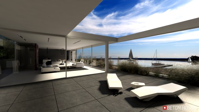 Beautiful modern house located just 100 m. away from the beach,