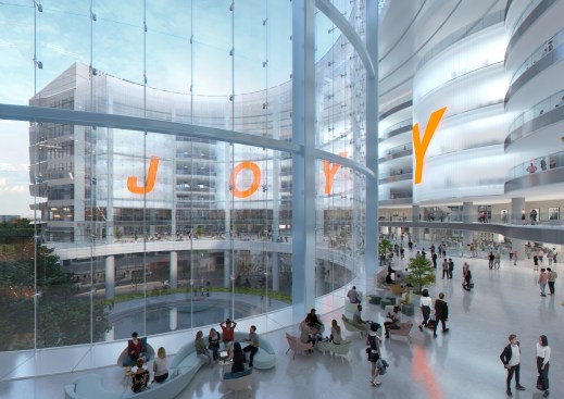 The open indoor sharing area 