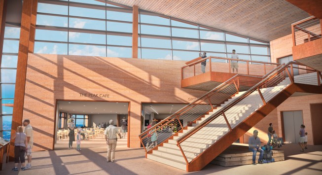 View from Cog Entrance