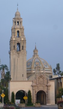 California building that Bertram Goodhue designed for the 1915 Panama-California Exposition in San Diego