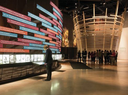Gallery, with exhibitions designed by Ralph Applebaum
