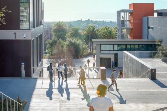 Ohlone Community College academic core in Fremont, Calif.