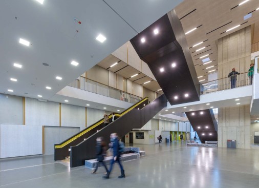 2016_12_06, DEU, Aachen, RWTH, C.A.R.L. lecture hall center, architect: schmidt hammer lassen architects, shl, Copenhagen, photographer: Michael Rasche, www.michaelrasche.com, terms of use: shl can use the pictures for their website,  architecture magazines, brochures, books,the name of the photographer will be named at the article, no transfer to third party for commercial use ( manufacturers, construction companies )