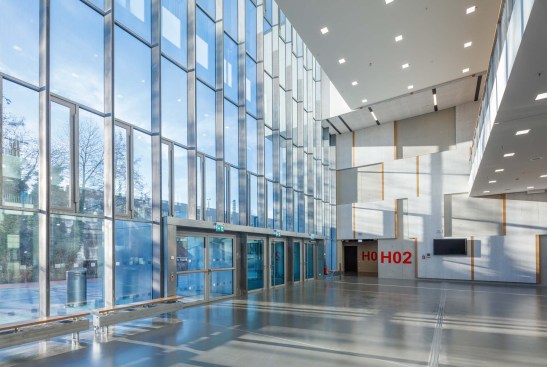 2016_12_06, DEU, Aachen, RWTH, C.A.R.L. lecture hall center, architect: schmidt hammer lassen architects, shl, Copenhagen, photographer: Michael Rasche, www.michaelrasche.com, terms of use: shl can use the pictures for their website,  architecture magazines, brochures, books,the name of the photographer will be named at the article, no transfer to third party for commercial use ( manufacturers, construction companies )