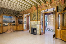 The first-floor dining room opens to an enclosed porch.