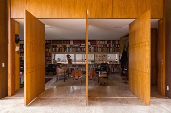Library entrance.