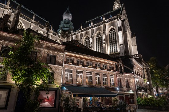 View of north transept from the Lijnwaadmarkt, Cathedral of Our Lady, Antwerp, Belgium