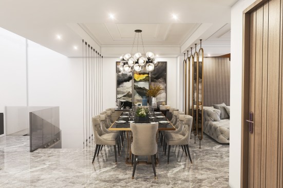 Dining area interior design in gurgaon