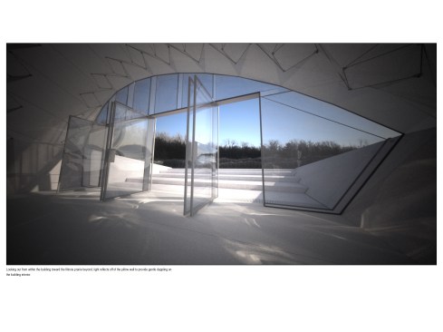 Reflections into living room