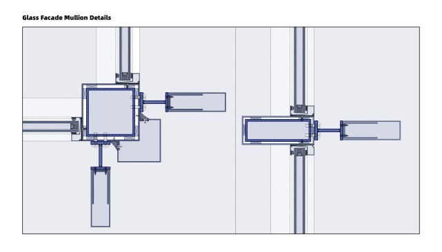 Glass Facade Mullion Details