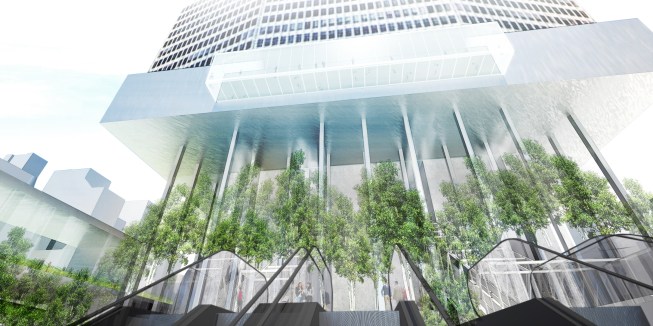 New podium for the MetLife building.