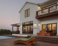 "The scale of the windows is edgier and bolder than what you’d expect from a typical farmhouse.”