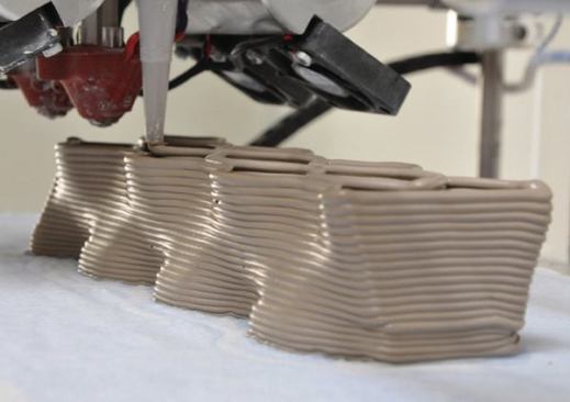 When the initial brick prototype was 3D rinted, the fabrication system was not properly tuned yet.