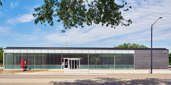 Exterior view of primary elevation. 