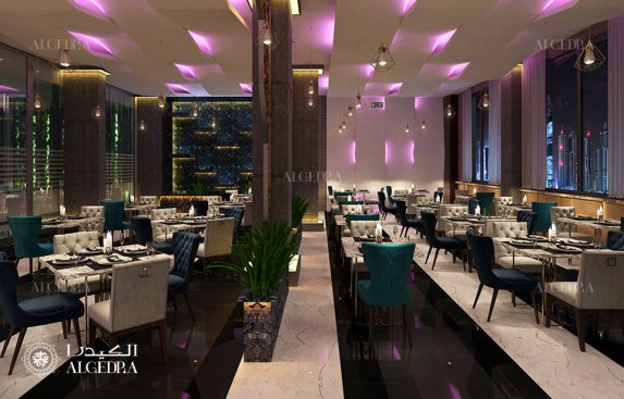 Lighting design for the restaurant