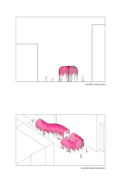 02_Accordion Arcade section & axonometric