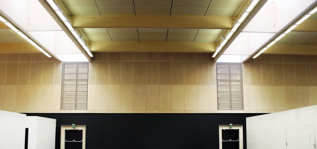 Tennis hall interior.