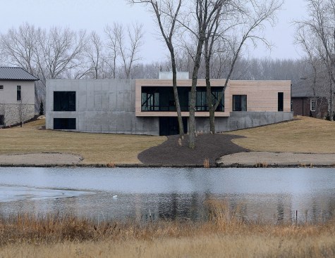 Exterior looking south