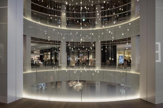 Freeform lighting sculpture, secondary rotunda, Centro Comercial Diagonal Mar