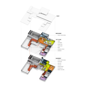 Exploded axonometric diagram
