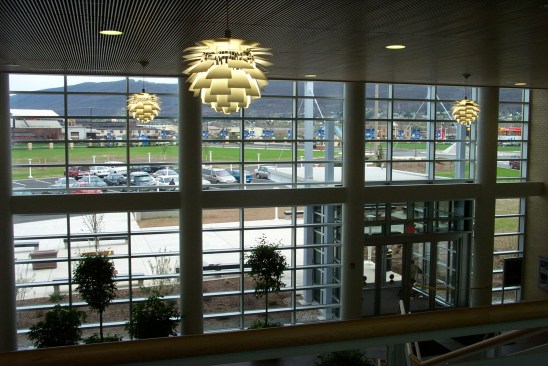 View of main entrance from the interior