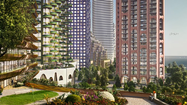 Parkshore Forest Urban Square Render