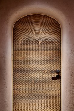 Caption: Laser-carved door designed by Gottschalk+Ash Int’l