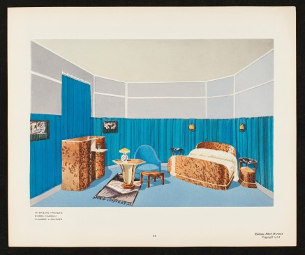 Bedroom designed by Chareau (c. 1919)