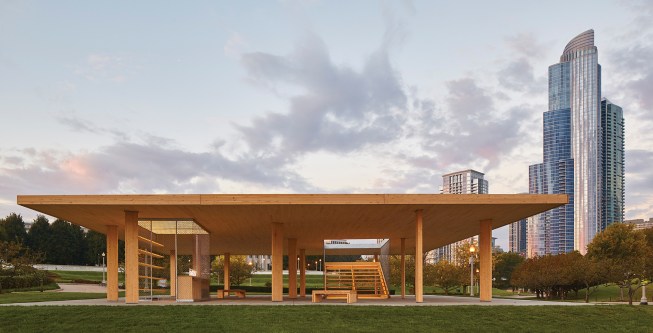 Ultramoderne’s Chicago Horizon, winner of the lakefront kiosk competition